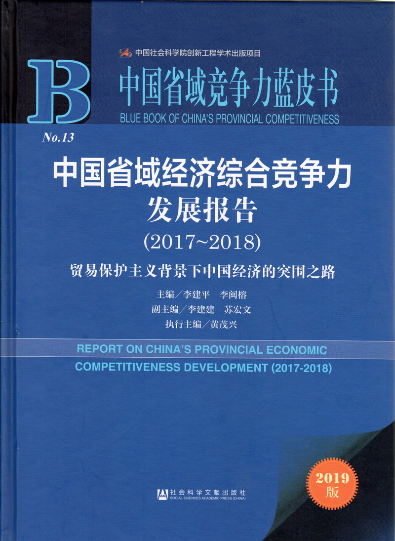 吊艹嫩屄视频中国省域经济综合竞争力发展报告（2017-2018）